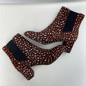 J. Crew Factory Brown Heeled Boots